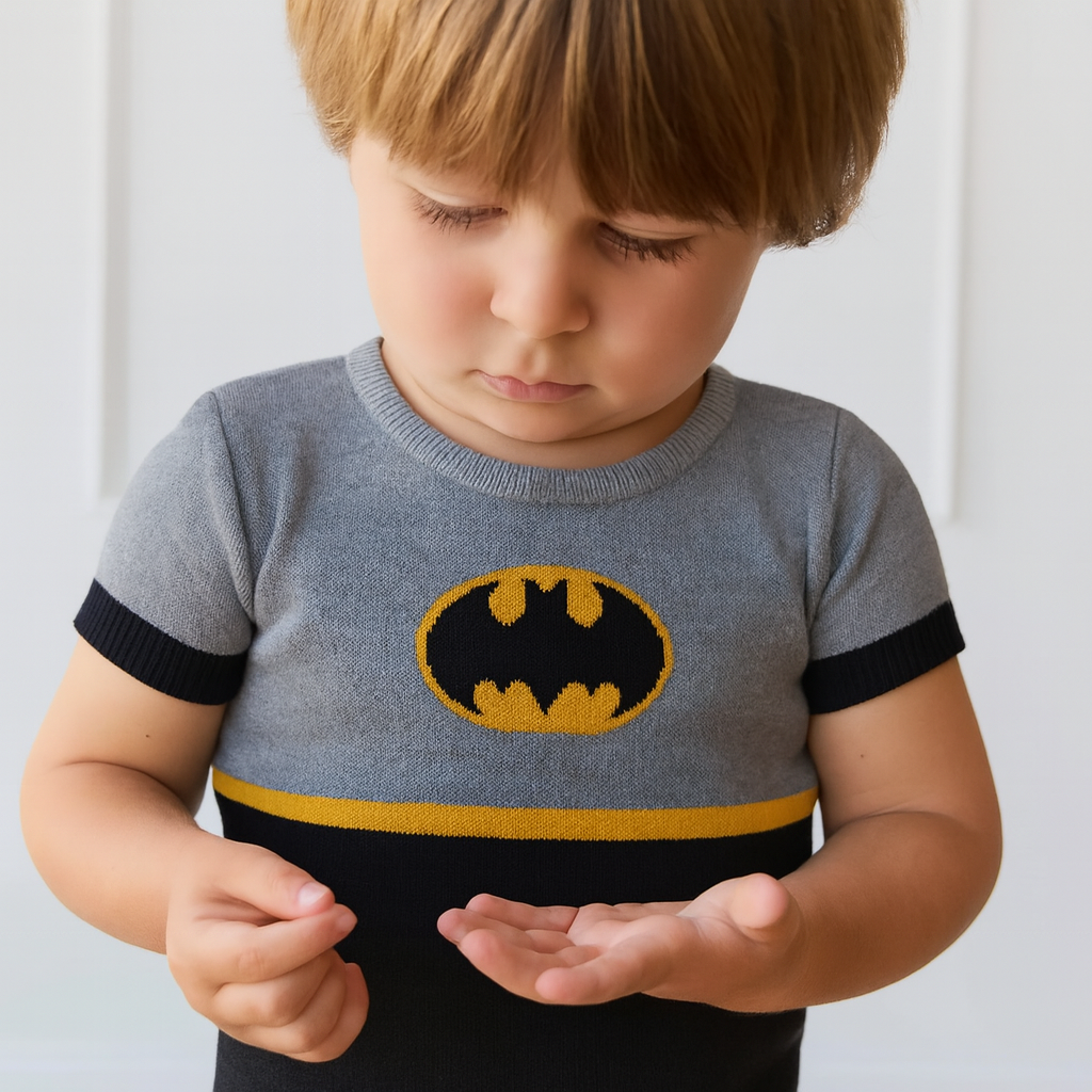 Camiseta Tricot Inspirado no Batman