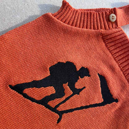 Romper Tricot Bordado Montanha LGND - Laranja