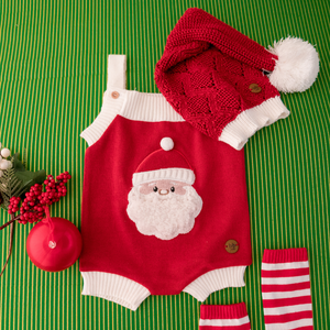 Romper Tricot Papai Noel - Unissex