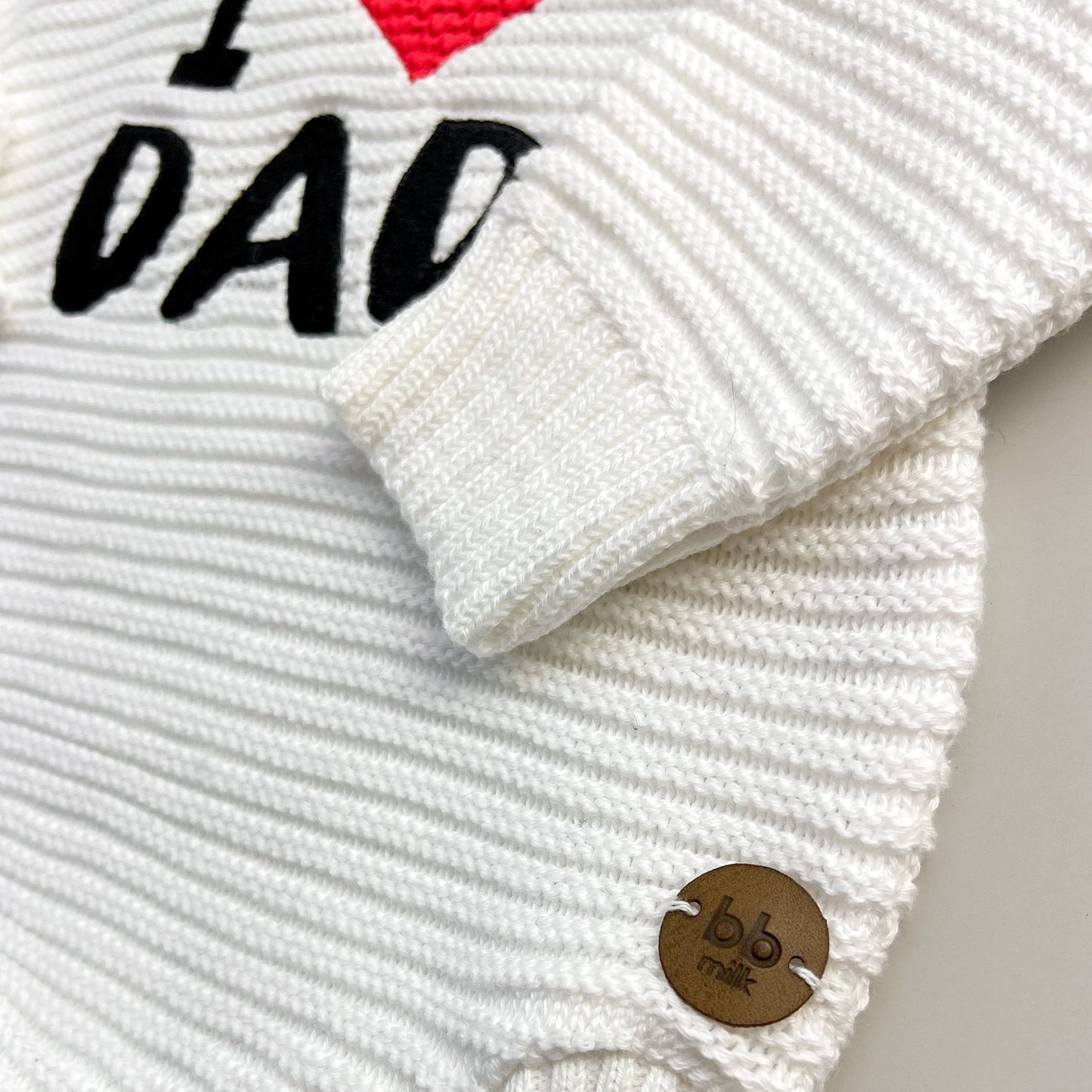 Romper Tricot “I ❤️ Dad” - Unissex