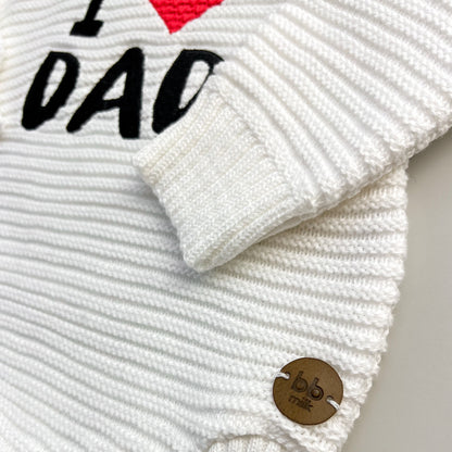 Romper Tricot “I ❤️ Dad” - Unissex