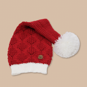 Touca Tricot Noel Natal  - Unissex, Bebê e Infantil