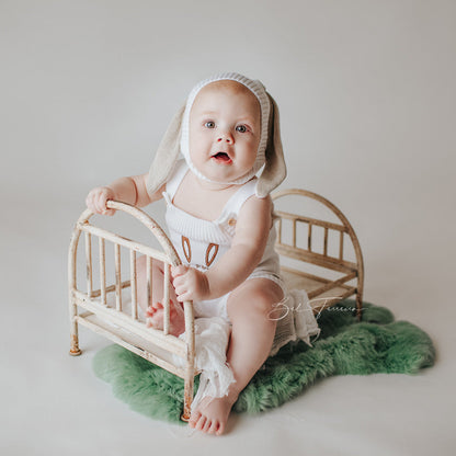Romper Tricot Minha Primeira Páscoa - Unissex, Bebê e Infantil