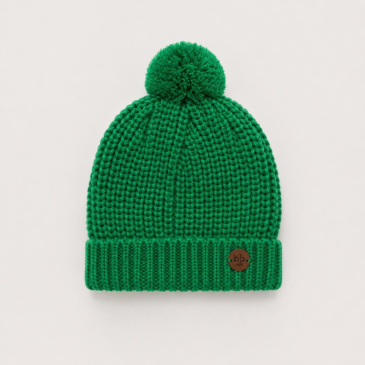 Touca Infantil em Tricot Premium - Verde Brasil