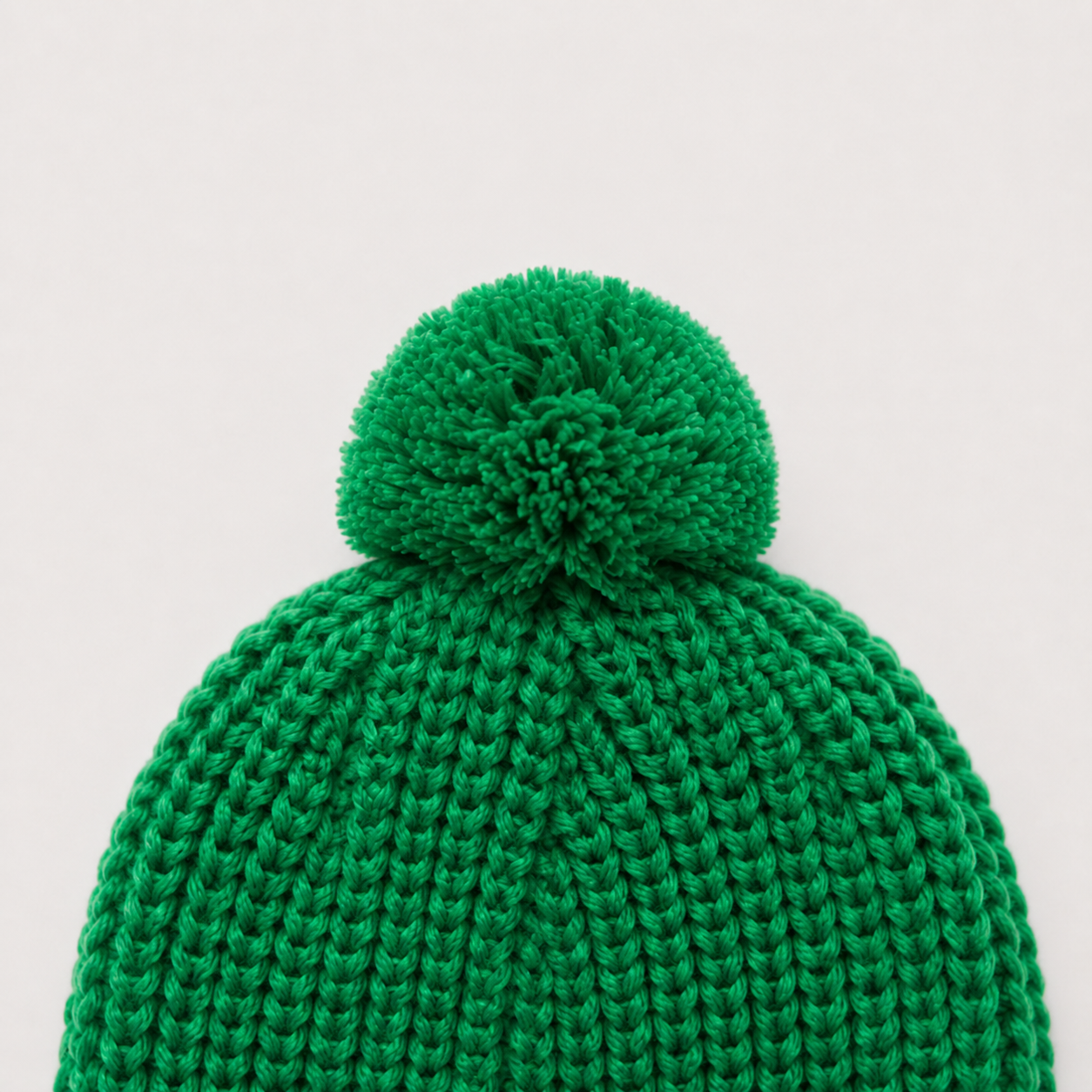 Touca Infantil em Tricot Premium - Verde Brasil