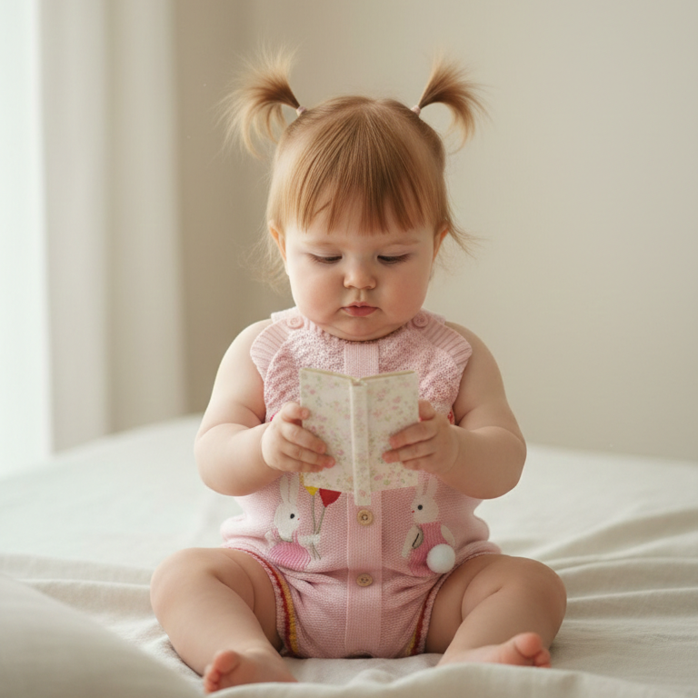 Romper Tricot Páscoa Rosa