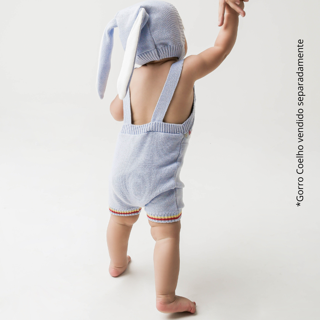 Romper Tricot Páscoa Azul  - Unissex