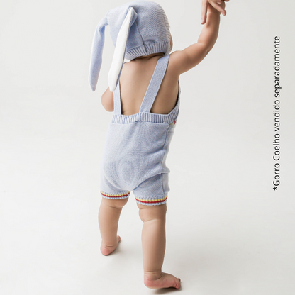 Romper Tricot Páscoa Azul  - Unissex