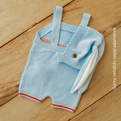 Romper Tricot Páscoa Azul  - Unissex