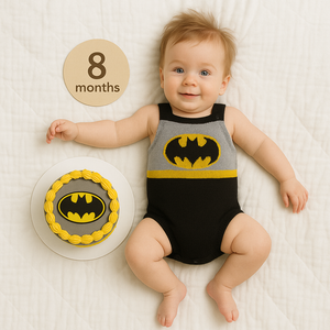 Romper Tricot Inspirado no Batman
