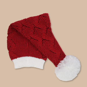 Touca Tricot Noel Natal  - Unissex, Bebê e Infantil