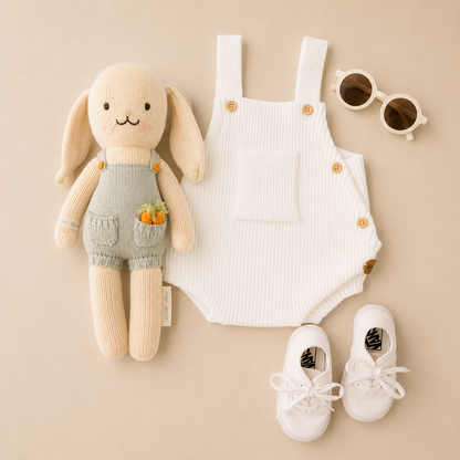 Romper em Tricot Canelado Milk -  Bebê e Infantil