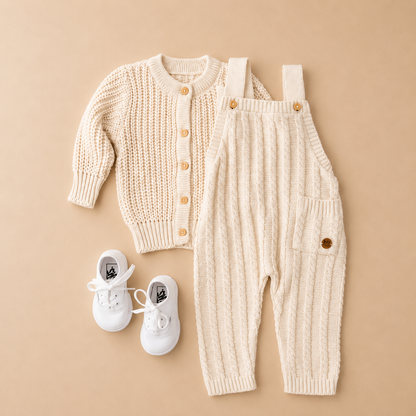 Casaco Tricot Areia