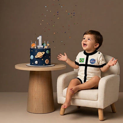 Macacão Bebê Tricô Astronauta NASA