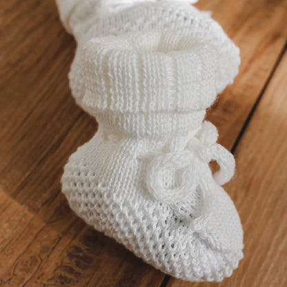 Sapatinho Tricot Classic Bebê Milk