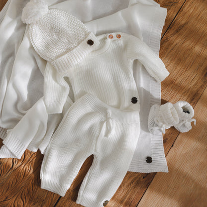 Kit Maternidade Tricot Classic Bebê MILK – 6 Peças