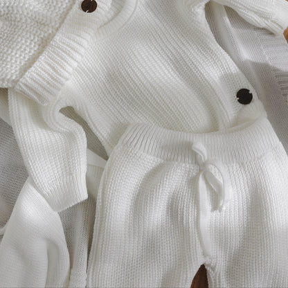 Kit Maternidade Tricot Classic Bebê MILK – 6 Peças