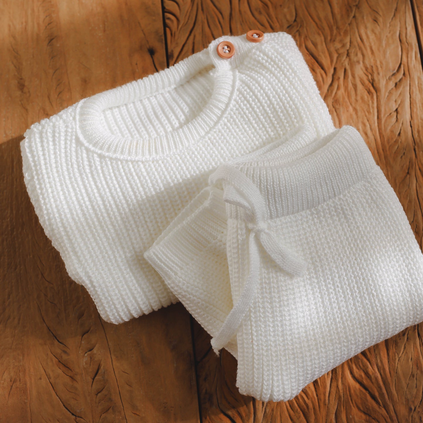 Calça Tricot Classic Bebê Milk