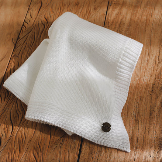 Manta Tricot Classic Bebê Milk