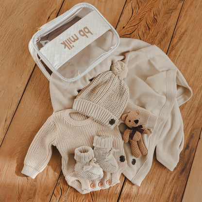Body Tricot Classic Bebê - Bege