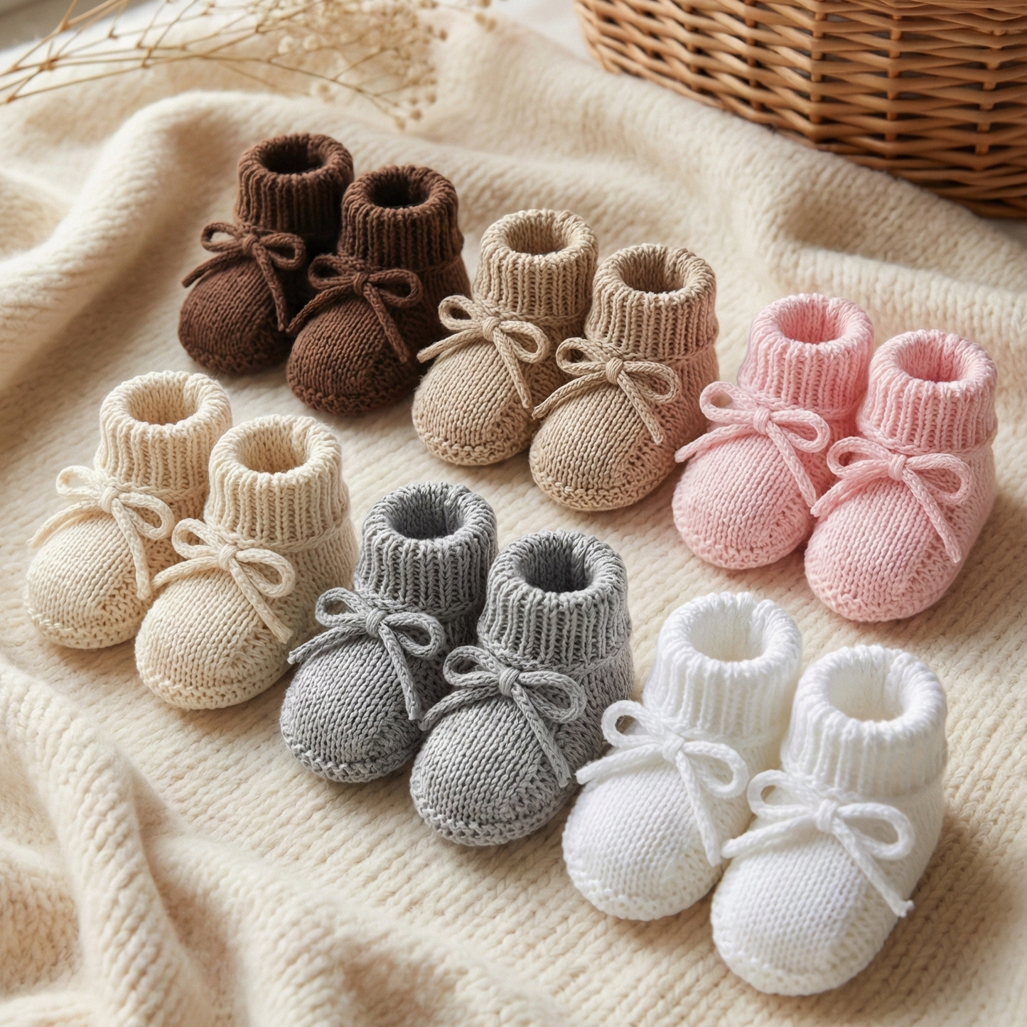 Sapatinho Tricô Maternidade