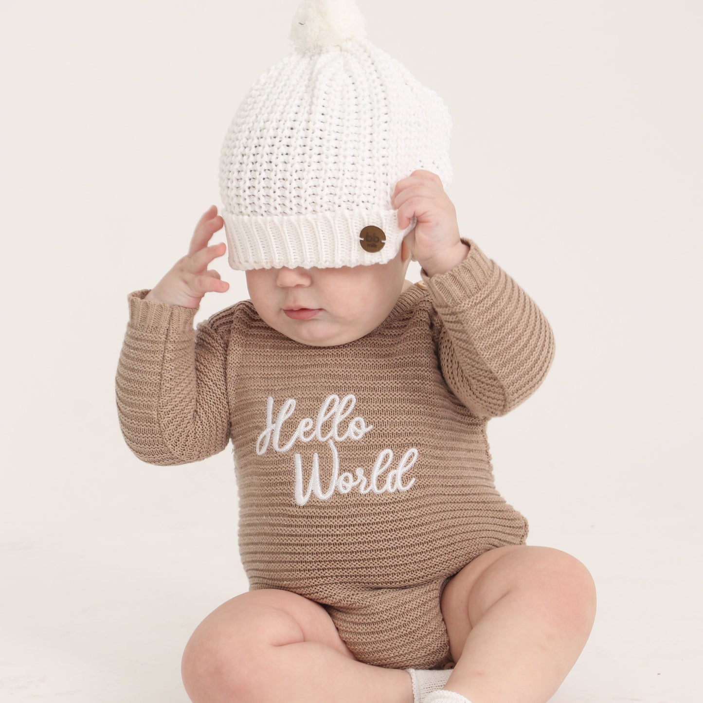 Body Tricot Bebê  - Hello World