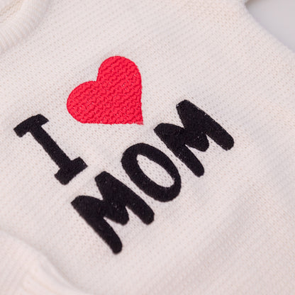 Romper Tricot “I ❤️ Mom” - Unissex