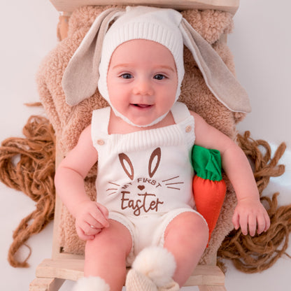 Romper Tricot Minha Primeira Páscoa - Unissex, Bebê e Infantil