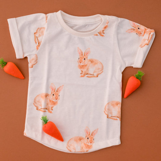 Camiseta Coelho - bebê e infantil
