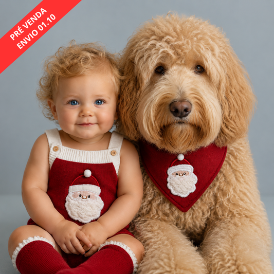 Bandana de Natal para Cachorro em Tricô – Bandana Noel