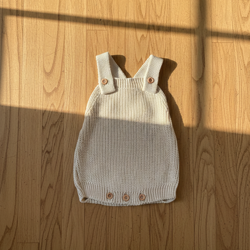 Romper Tricot Páscoa Areia - Unissex