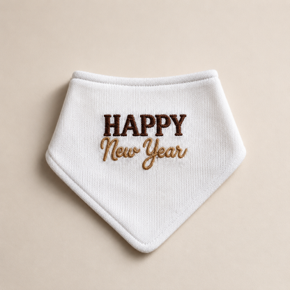 Bandana de Ano Novo para Cachorro em Tricô