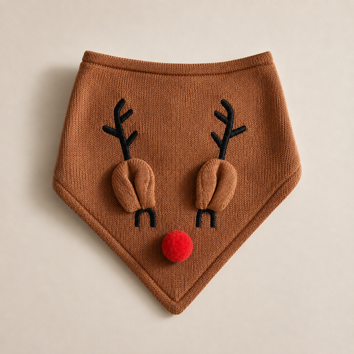 Bandana de Natal para Cachorro em Tricô – Rena