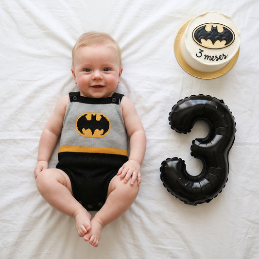 Romper Tricot Inspirado no Batman