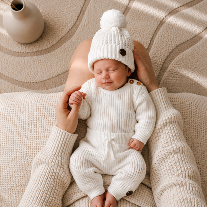 Calça Tricot Classic Bebê Milk