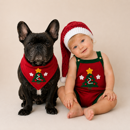 Romper Tricot Árvore de Natal - Unissex, Bebê e Infantil