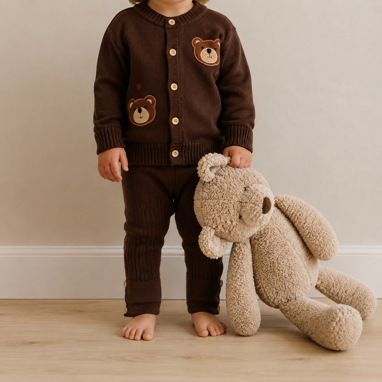 Casaco Teddy Corações - Bebê e Infantil