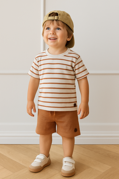 Conjunto em Tricot - Doce de Leite