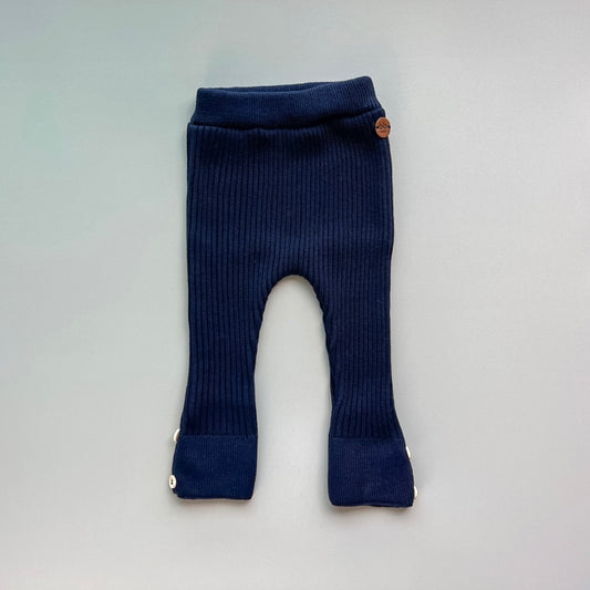 Calça Canelada Tricot - Azul