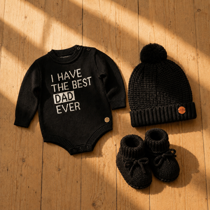 Touca Infantil em Tricot Premium - Preto