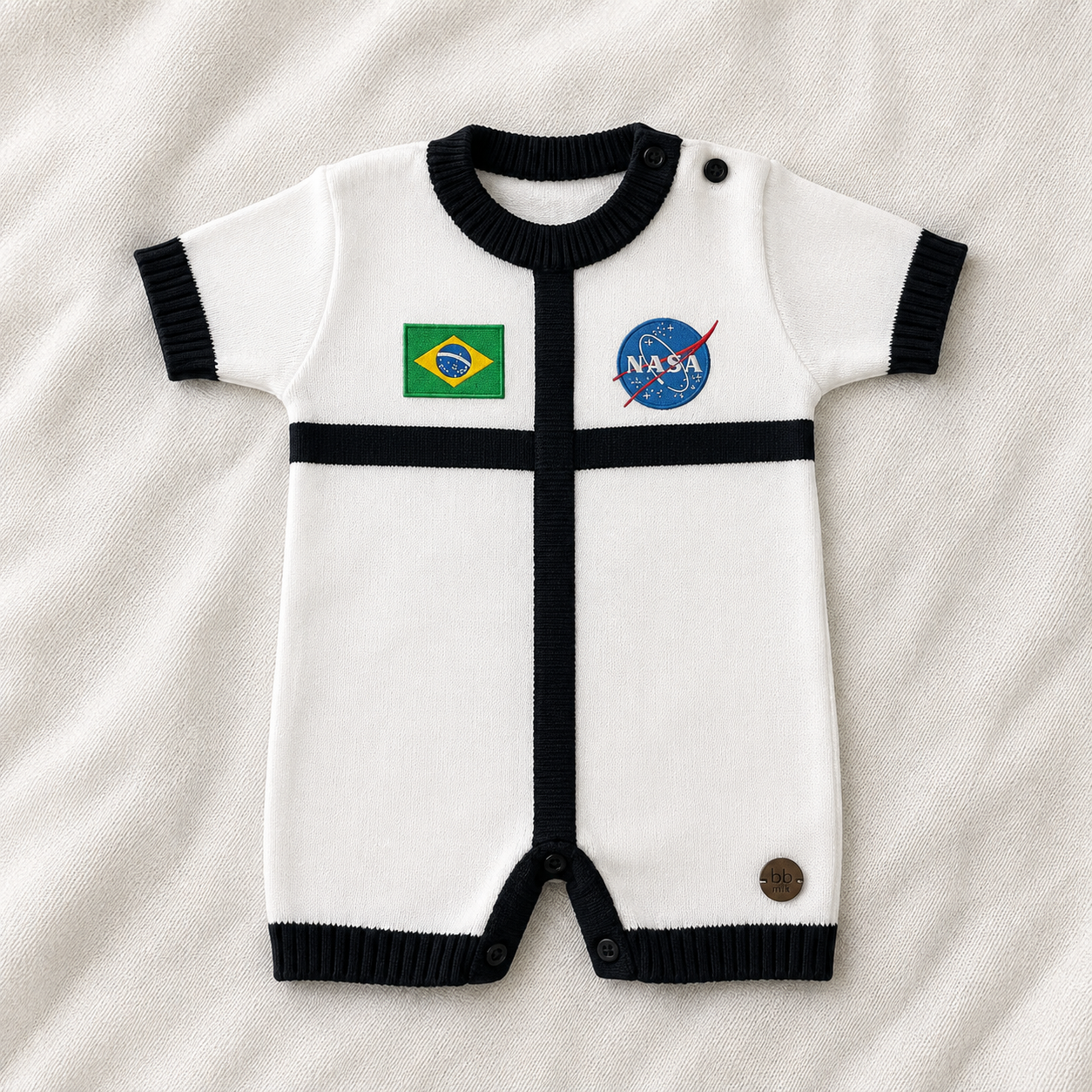 Macacão Bebê Tricô Astronauta NASA