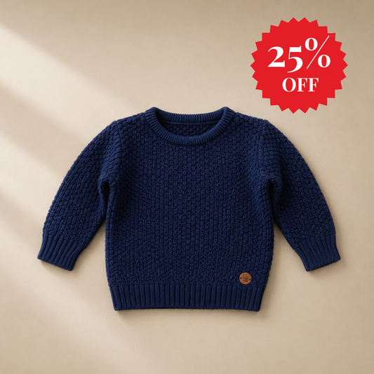 Suéter Tricot Azul Menino - Bebê e Infantil 💙