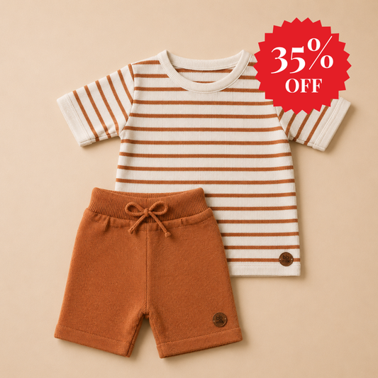 Conjunto em Tricot - Doce de Leite
