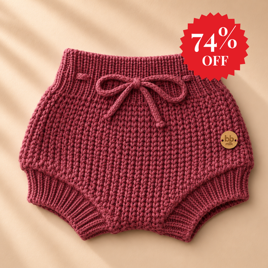 Bloomer em Tricot Grosso – Vinho