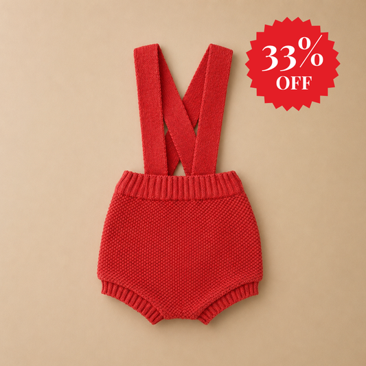 Shorts Suspensório Vermelho