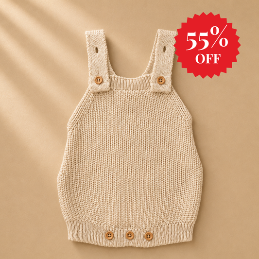 Romper Tricot Páscoa Areia - Unissex