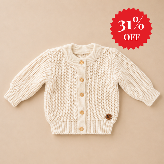 Casaco Tricot Areia