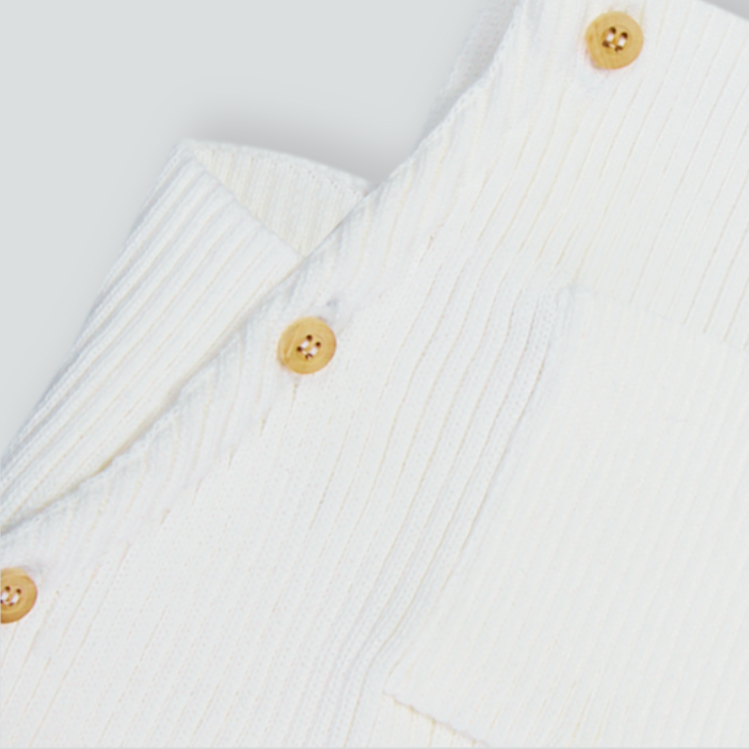 Romper em Tricot Canelado Milk -  Bebê e Infantil