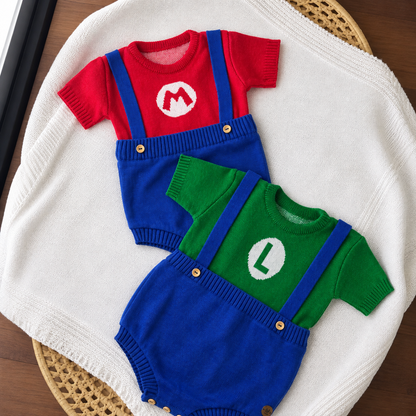 Romper Tricot Inspirado no Luigi