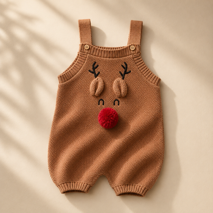 Romper Tricot Rena- Unissex, Bebê e Infantil